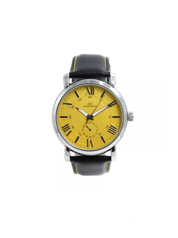 Giorgio & Dario - Herenhorloge - Geel - Analoog - Art.nr. GD230811YEL