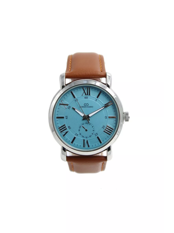 Giorgio & Dario - Herenhorloge - Lichtblauw - Analoog - Art.nr. GD230811LBL