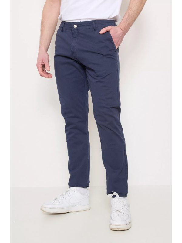 Herenbroek - Blauw - Chino - Lange Broek - Art.nr. G6582-2