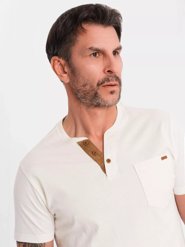 Italian Style - Poloshirt Heren - Suéde - Wit - Italianstyle - Art.nr. 0206