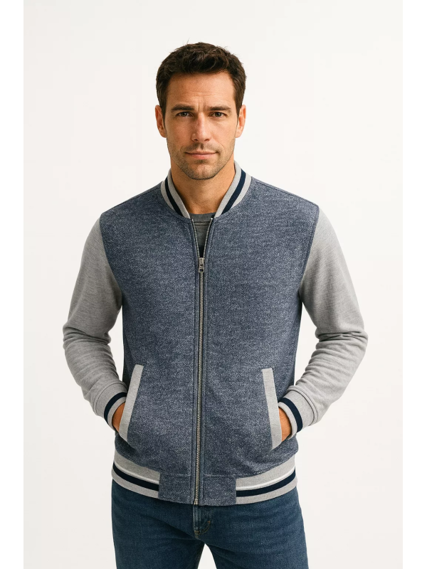 Heren Vest - Sportief - Blauw Grijs - Art.nr. 5K1671-BL