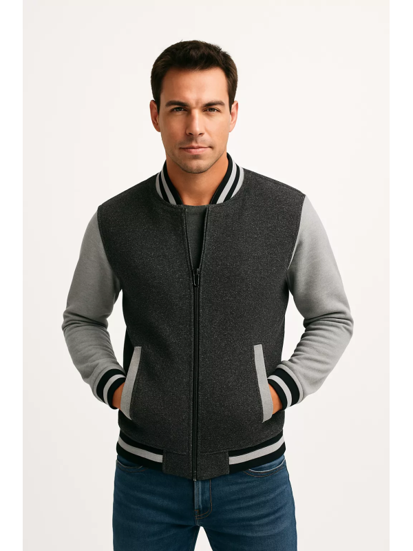 Heren Vest - Sportief - Zwart Grijs - Art.nr. 5K1671-ZW