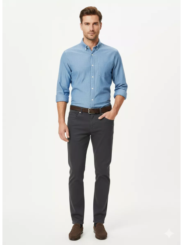 Herenbroek - Zwart - Arya Label - Lengte 34 - Art.nr. 11689-ZW