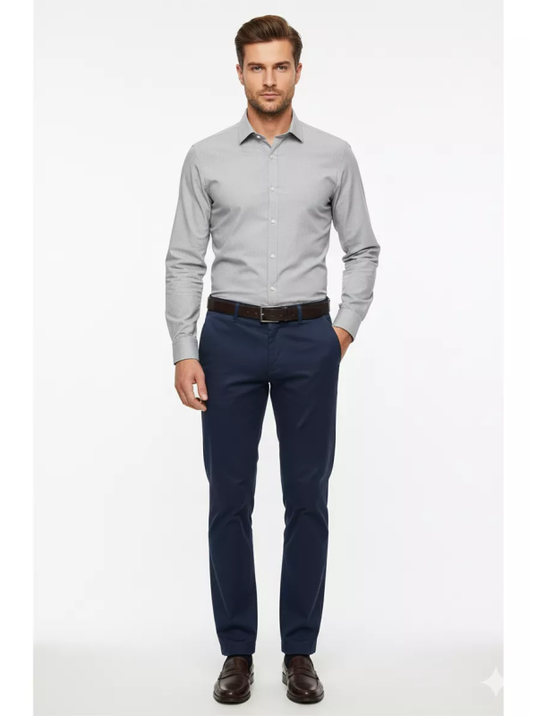 Herenbroek - Donkerblauw - Arya Label - Lengte 34 - Art.nr. 11689-BL