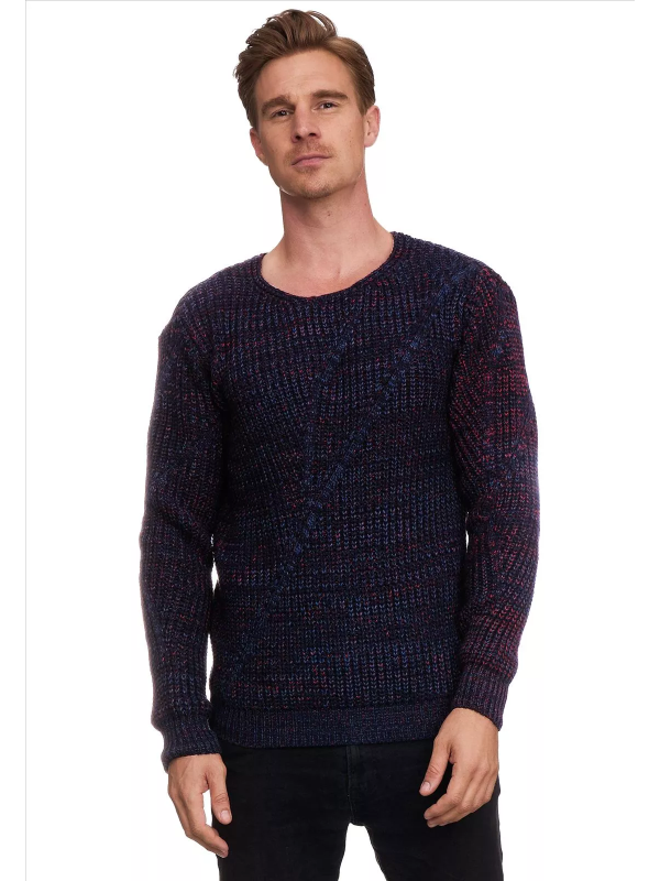 Rusty Neal - Trui Heren - Marinerood - Casual - Stijlvol - Art.nr. 13365