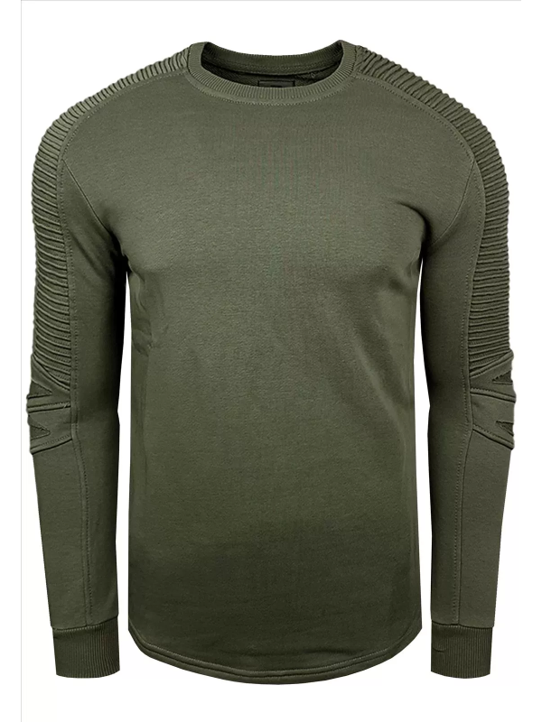 RustyNeal - Heren Trui - Kaki - Longsleeve - Modernfit - Art.nr. 19056