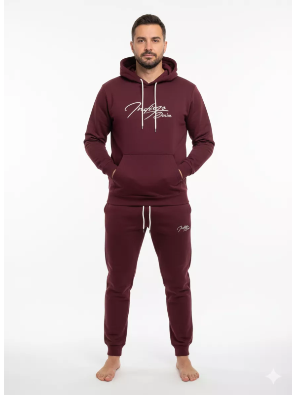 Indigo Denim - Joggingpak Heren - Bordeaux - Art.nr. ID-056