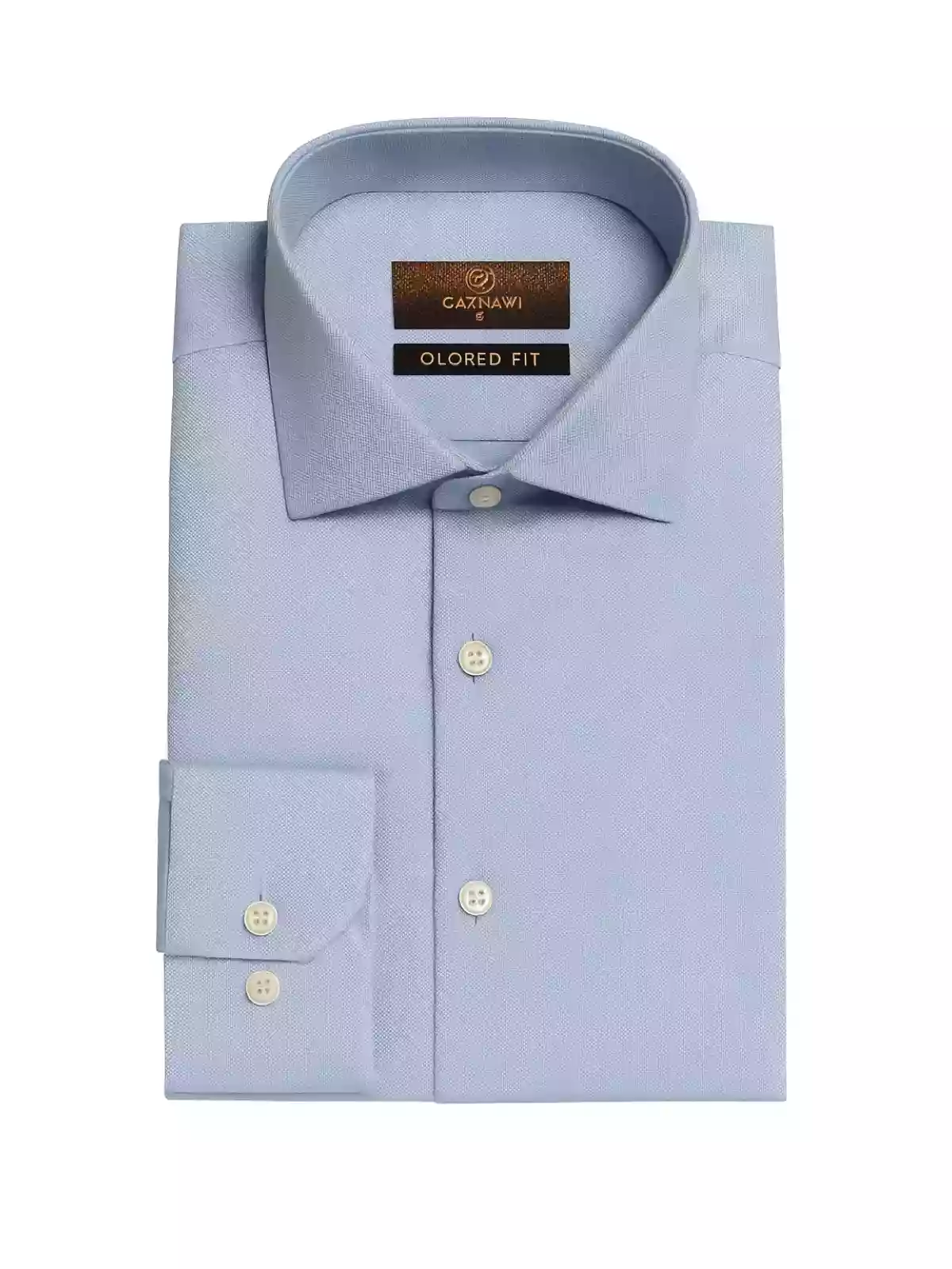 Gaznawi - Herenoverhemd - Blauw - Harde Kraag - Katoen - Art.nr. GAZ11987-BL