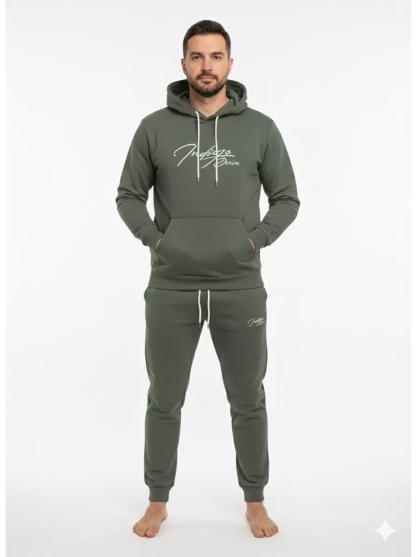 Indigo Denim - Joggingpak Heren - Donkergroen - Art.nr. ID-054