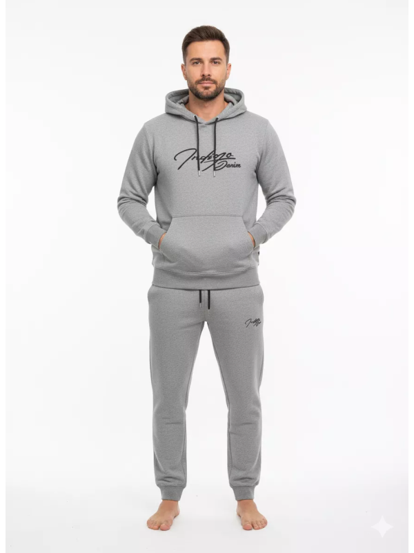 Indigo Denim - Joggingpak Heren - Lichtgrijs - Art.nr. ID-052