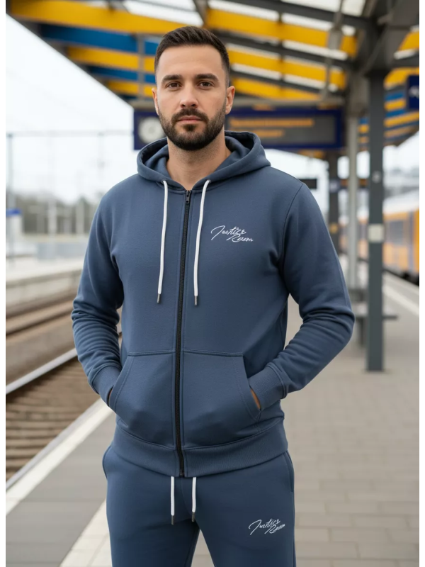 Indigo Denim - Joggingpak Heren - Navy Airforce - Rits - Art.nr. ID-058