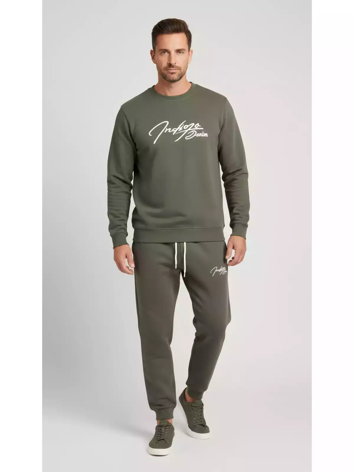 Indigo Denim - Joggingpak Heren - Kaki Groen - Art.nr. ID-070