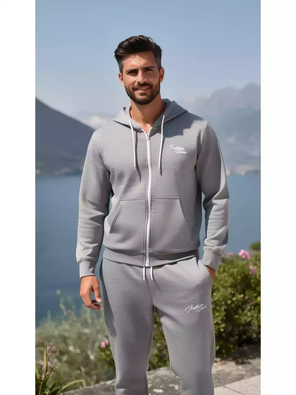 Indigo Denim - Joggingpak Heren - Grijs - Art.nr. ID-076