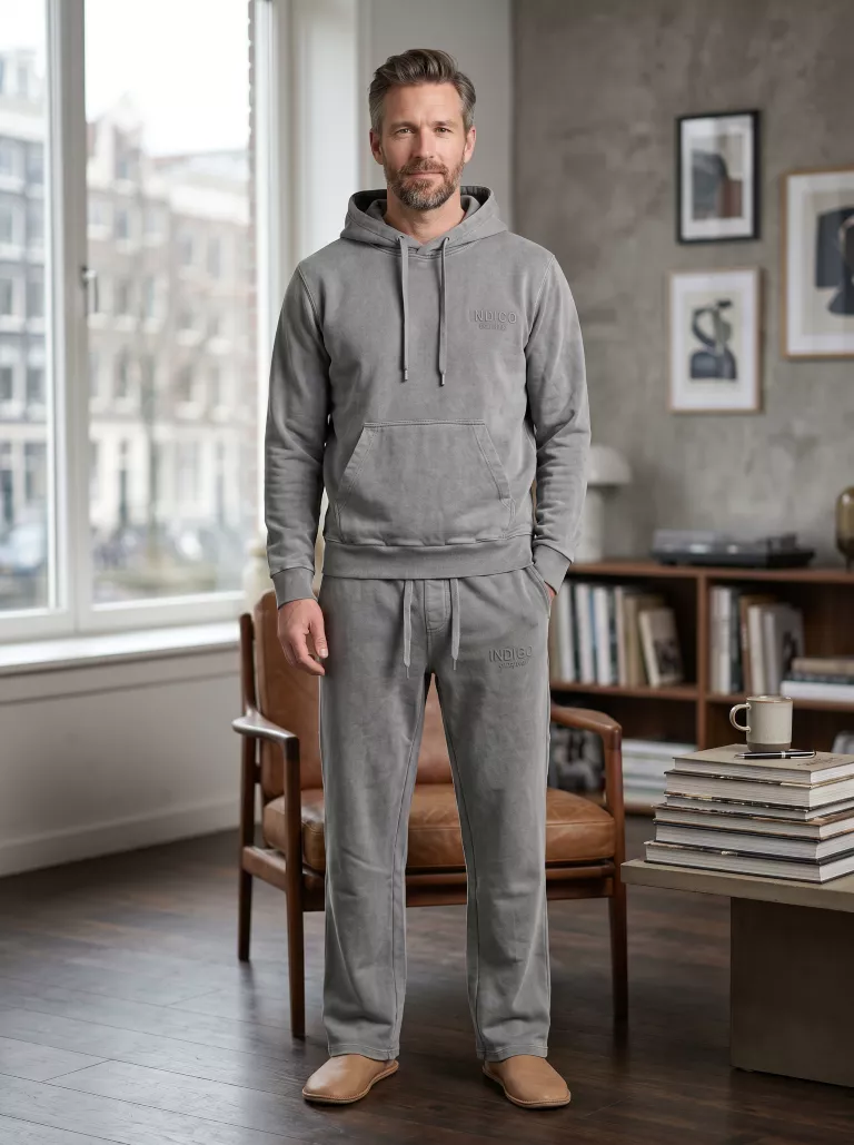 Indigo Denim - Joggingpak Heren Donkergrijs - Alaba
