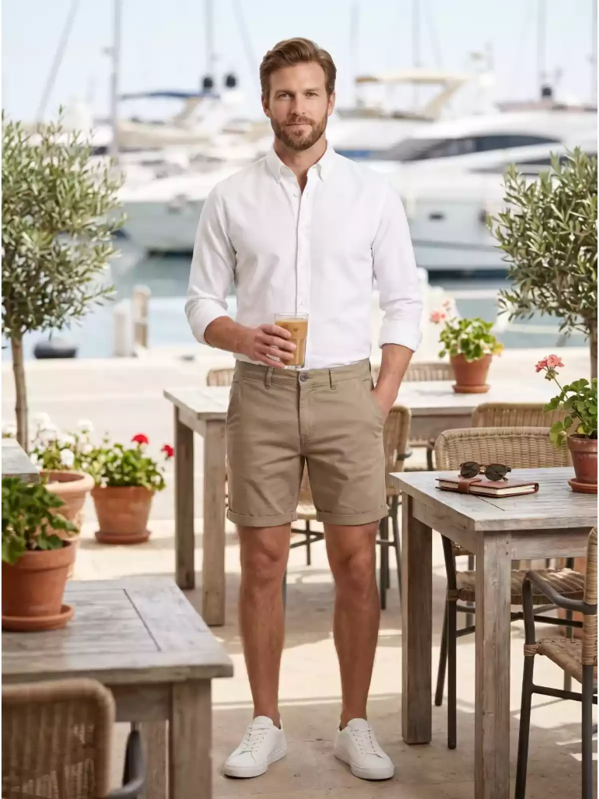 Tailor Stash - Korte Chino - Beige