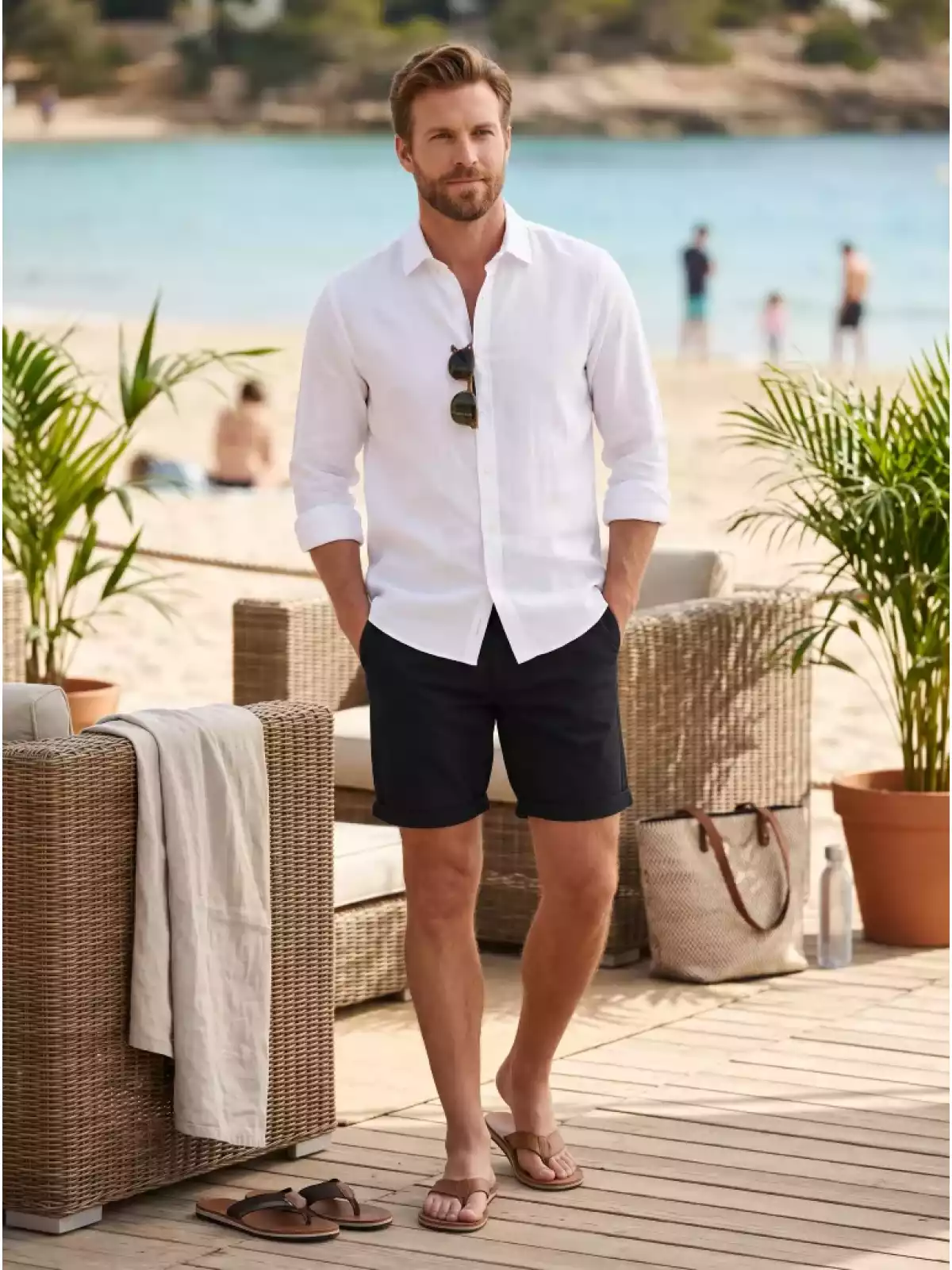 Tailor Stash - Korte Broek Chino - Zwart
