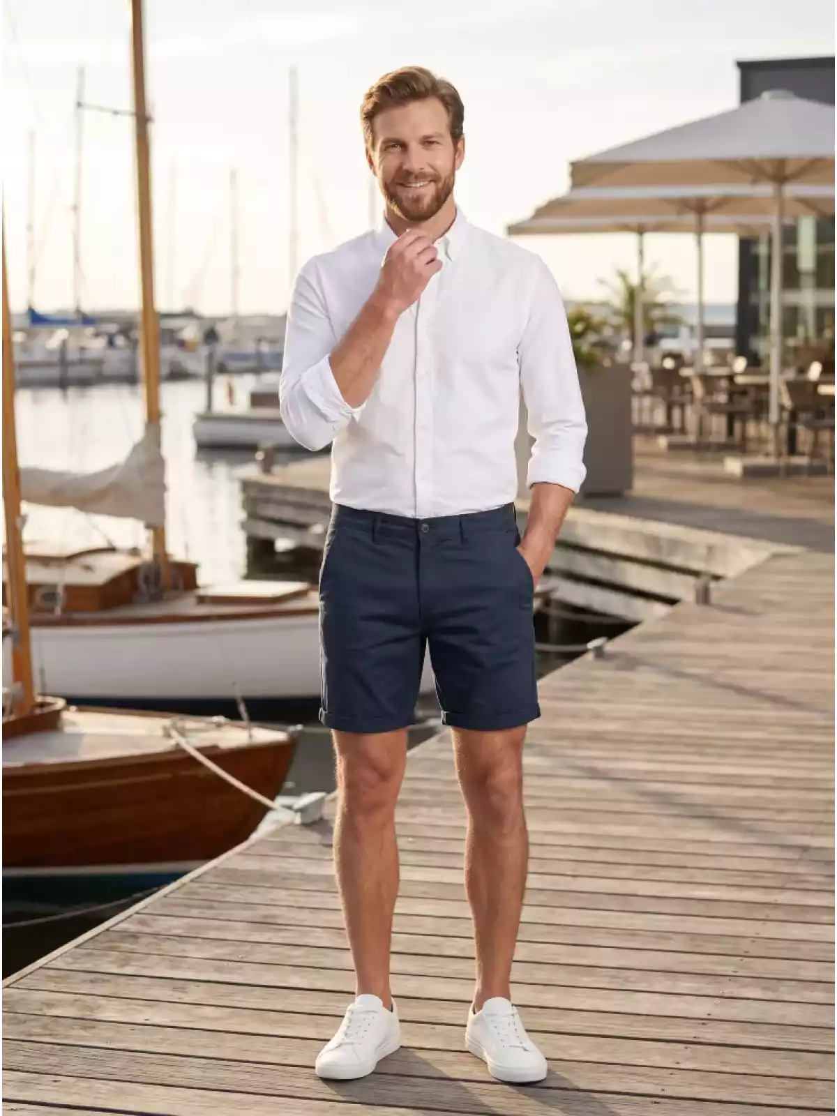 Tailor Stash - Korte Broek Chino - Zwart