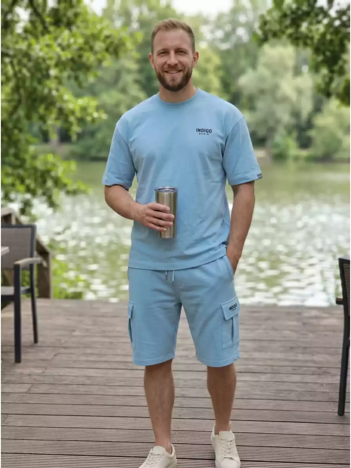 Indigo Denim - Jogging Zomerset - Licht Blauw - Modaitalia
