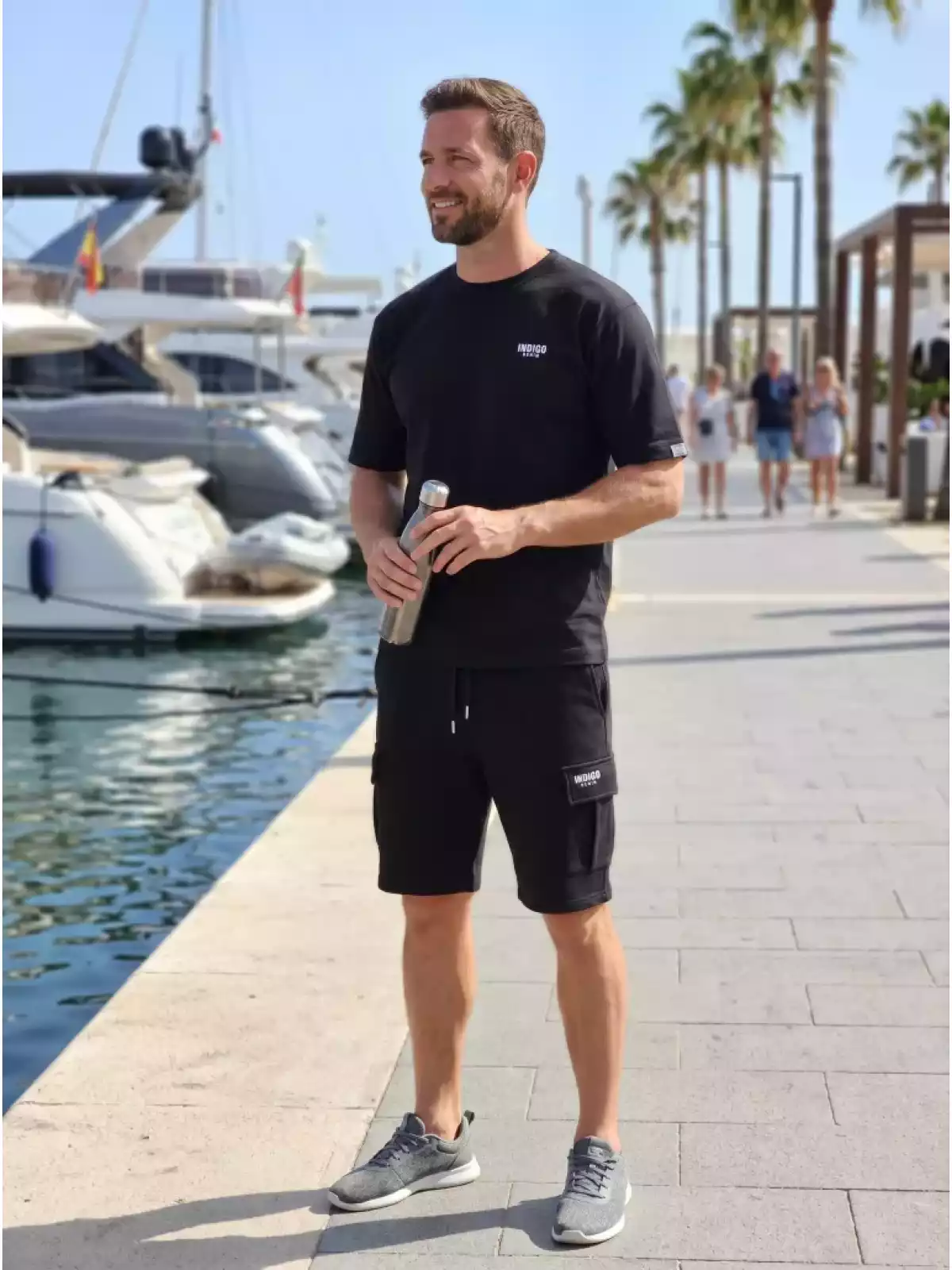 Indigo Denim - Jogging Zomerset - Zwart - Modaitalia