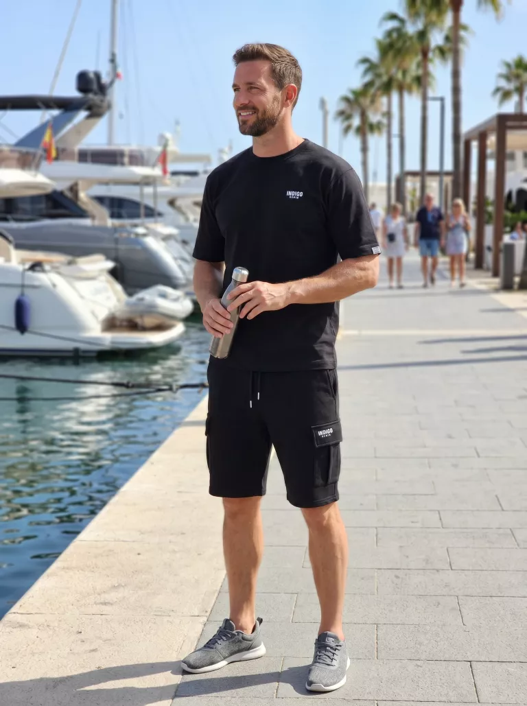 Indigo Denim - Jogging Set Heren - Zwart - Modaitalia