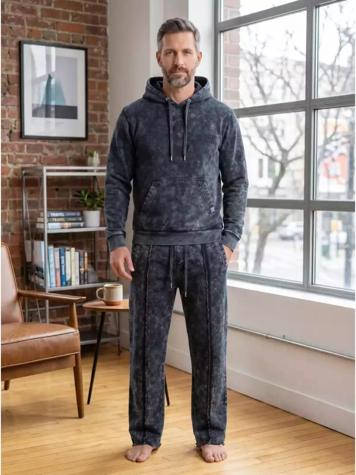 Indigo Denim - Joggingpak Heren Donkergrijs - Kylian