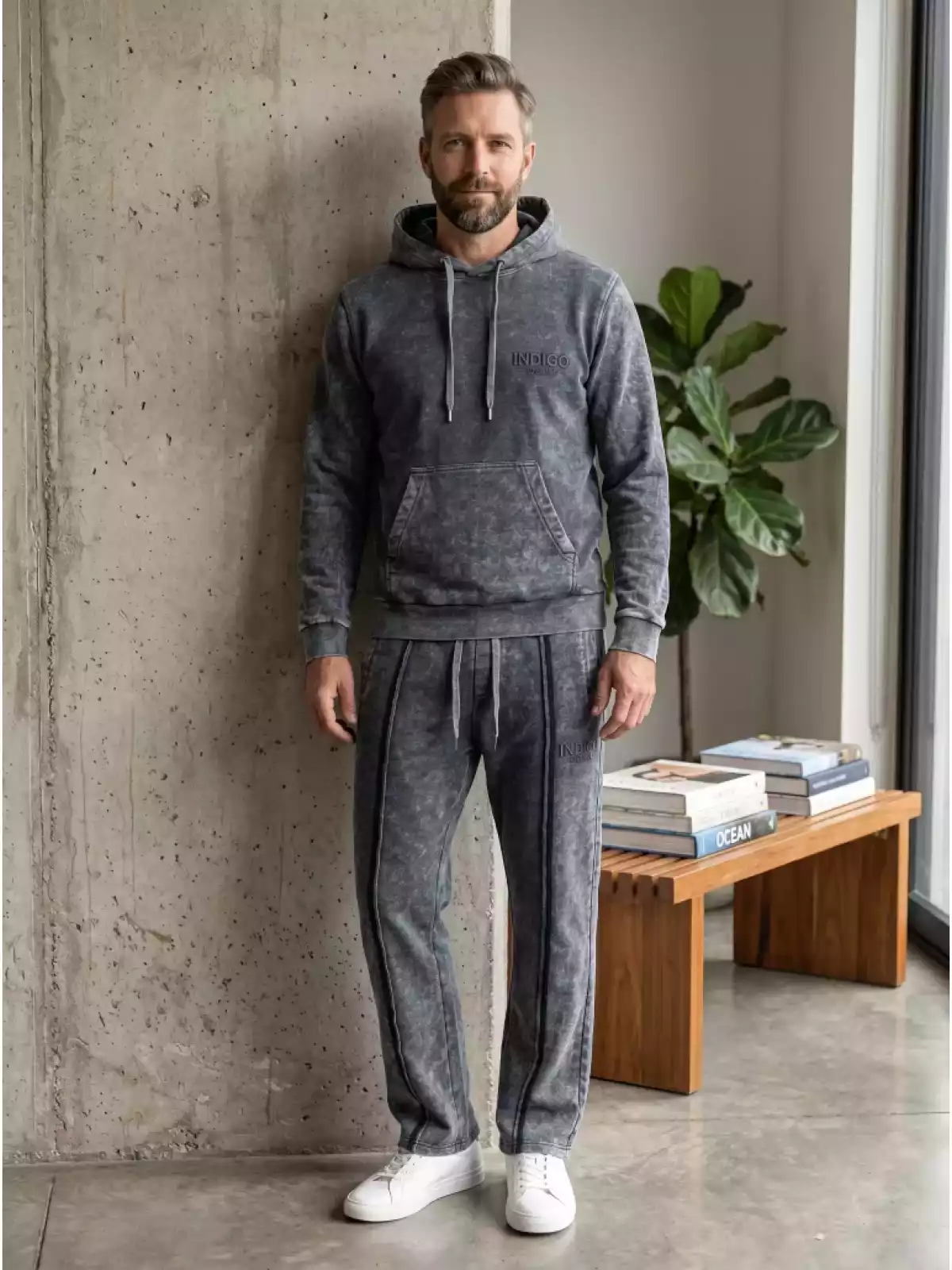 Indigo Denim - Joggingpak Heren Lichtgrijs - Kylian